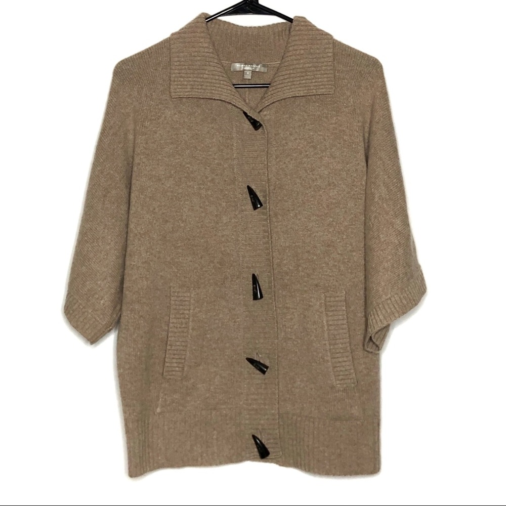 Neiman Marcus Cashmere Button Up Cardigan